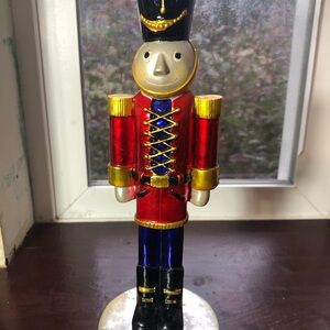 Red and Blue Nutcracker Soldier Figurine